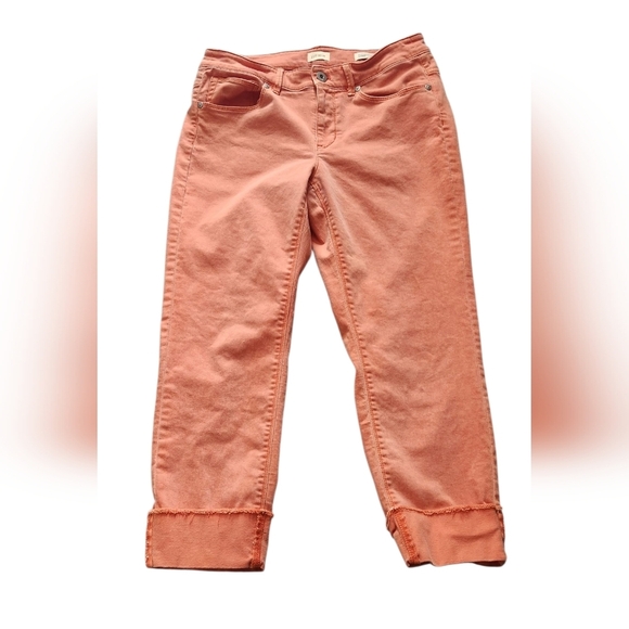 J..Jill Women's Coral Cropped Jeans - Picture 1 of 6